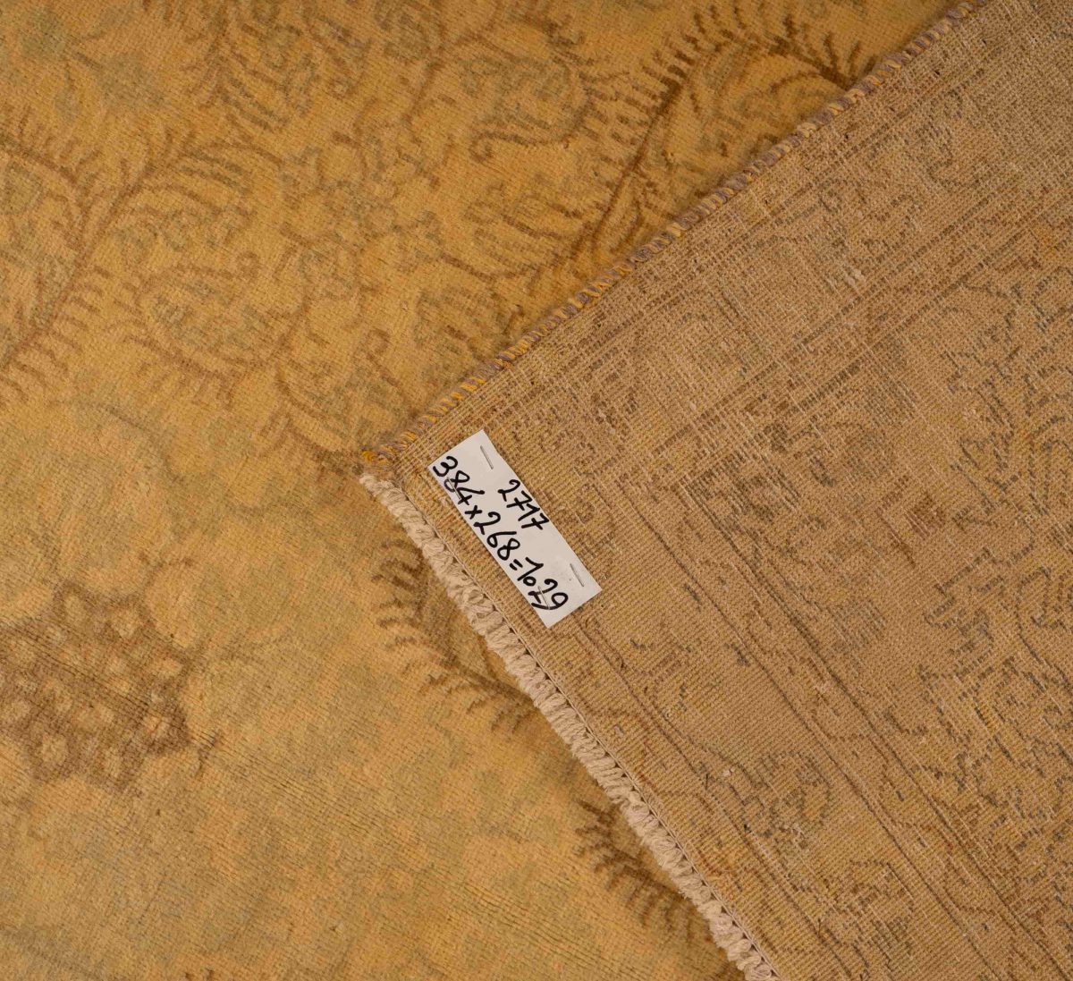 Hand Knotted Tabriz Rug – Medallion Pattern – 384 × 268 cm – Multicolor - Image 4