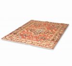 Hand Knotted Bakhtiar Rug – Geometric Pattern – 208 × 155 cm – Multicolor