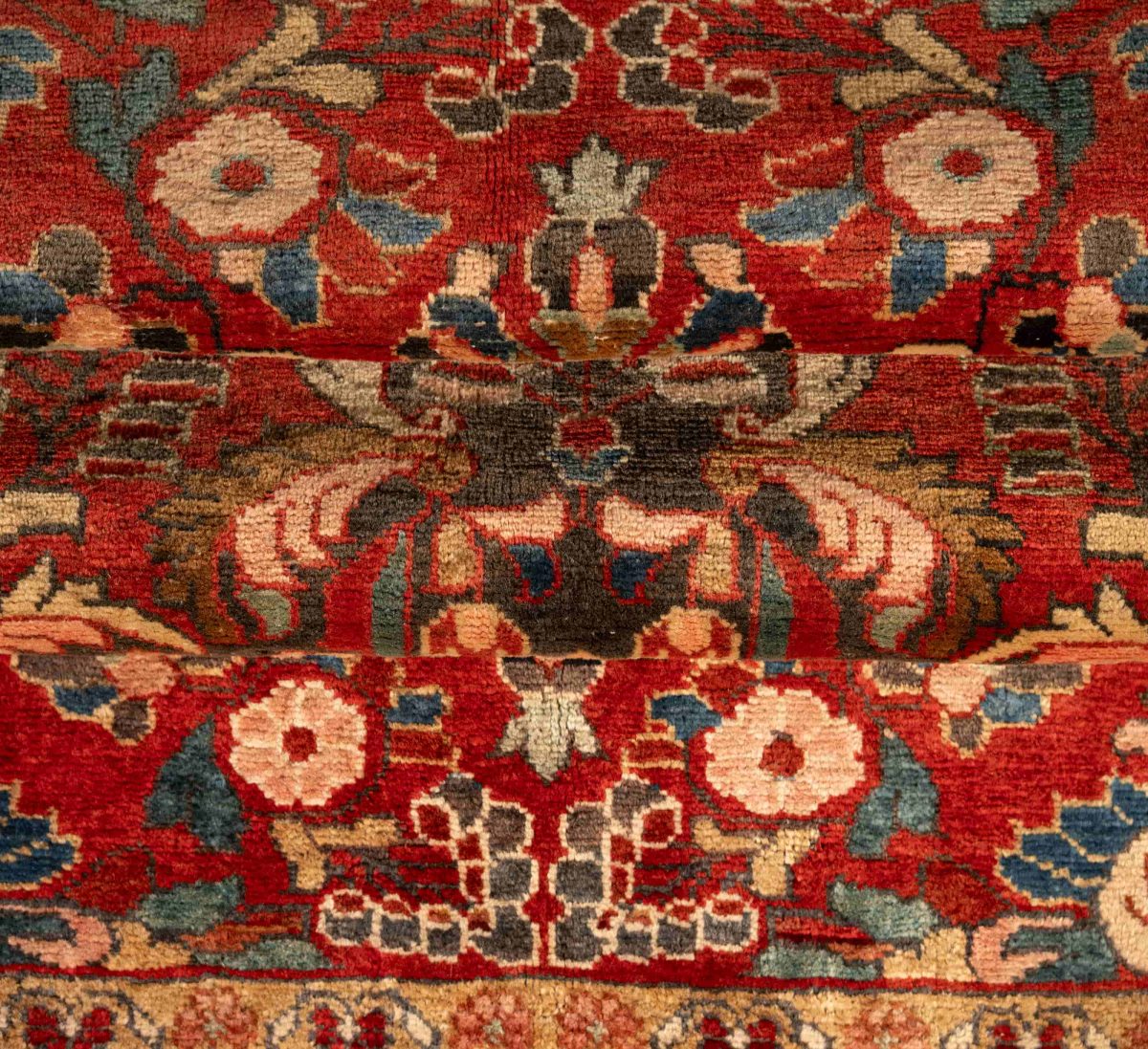 Hand Knotted Bakhtiar Rug – Geometric Pattern – 208 × 155 cm – Multicolor - Image 5