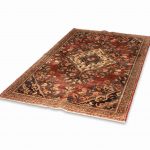 Hand Knotted Mahal Rug – Floral Pattern – 210 × 125 cm – Red
