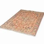 Hand Knotted Kashan Rug – 190 × 123 cm – Red
