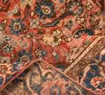 Hand Knotted Kashan Rug – 190 × 123 cm – Red - Image 2