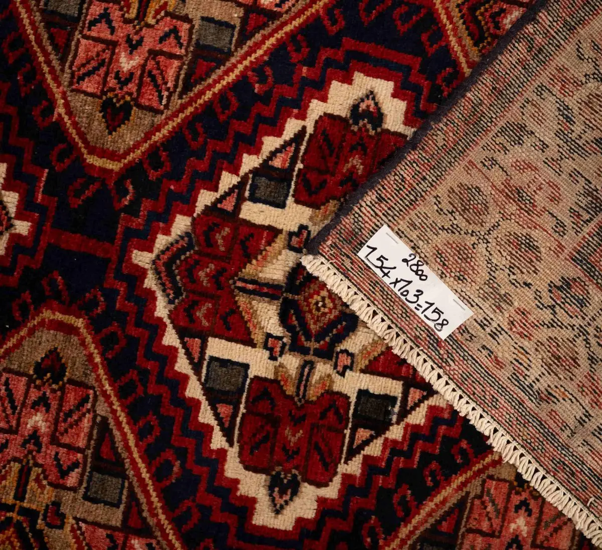 Hand Knotted Nomad Rug – 154 × 103 cm – Multicolor - Image 4