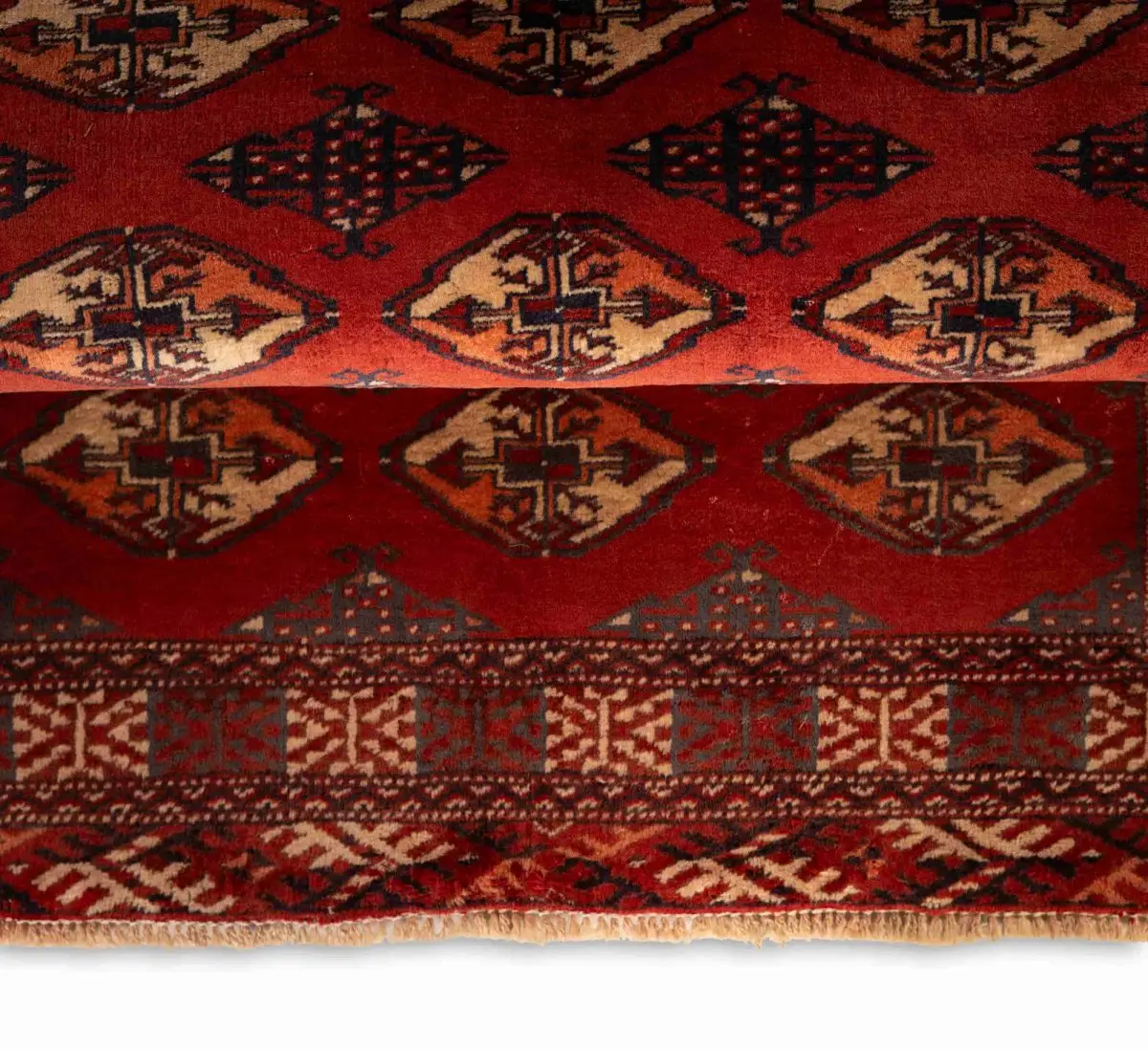 Hand Knotted Balouch Rug – 125 × 96 cm – Red - Image 3