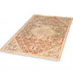 Hand Knotted Hamadan Rug – Geometric Pattern – 180 × 110 cm – Red