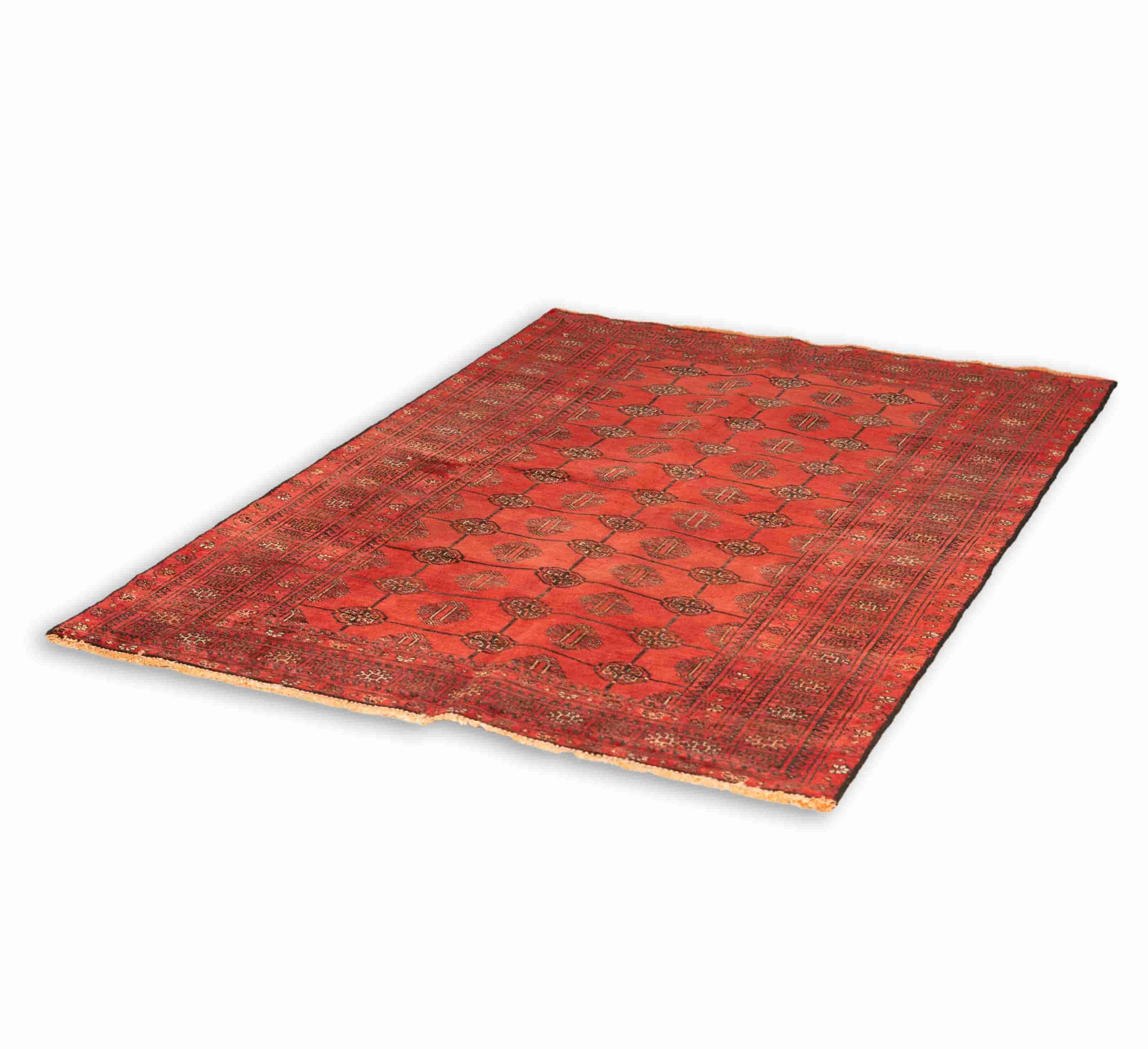 DSC00869-Edit.jpg Hand Knotted Balouch Rug – Tribal Pattern – 181 × 127 cm – Red - Image 1