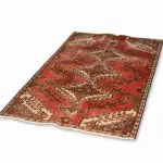 Hand Knotted Hamadan Rug – 173 × 105 cm – Red