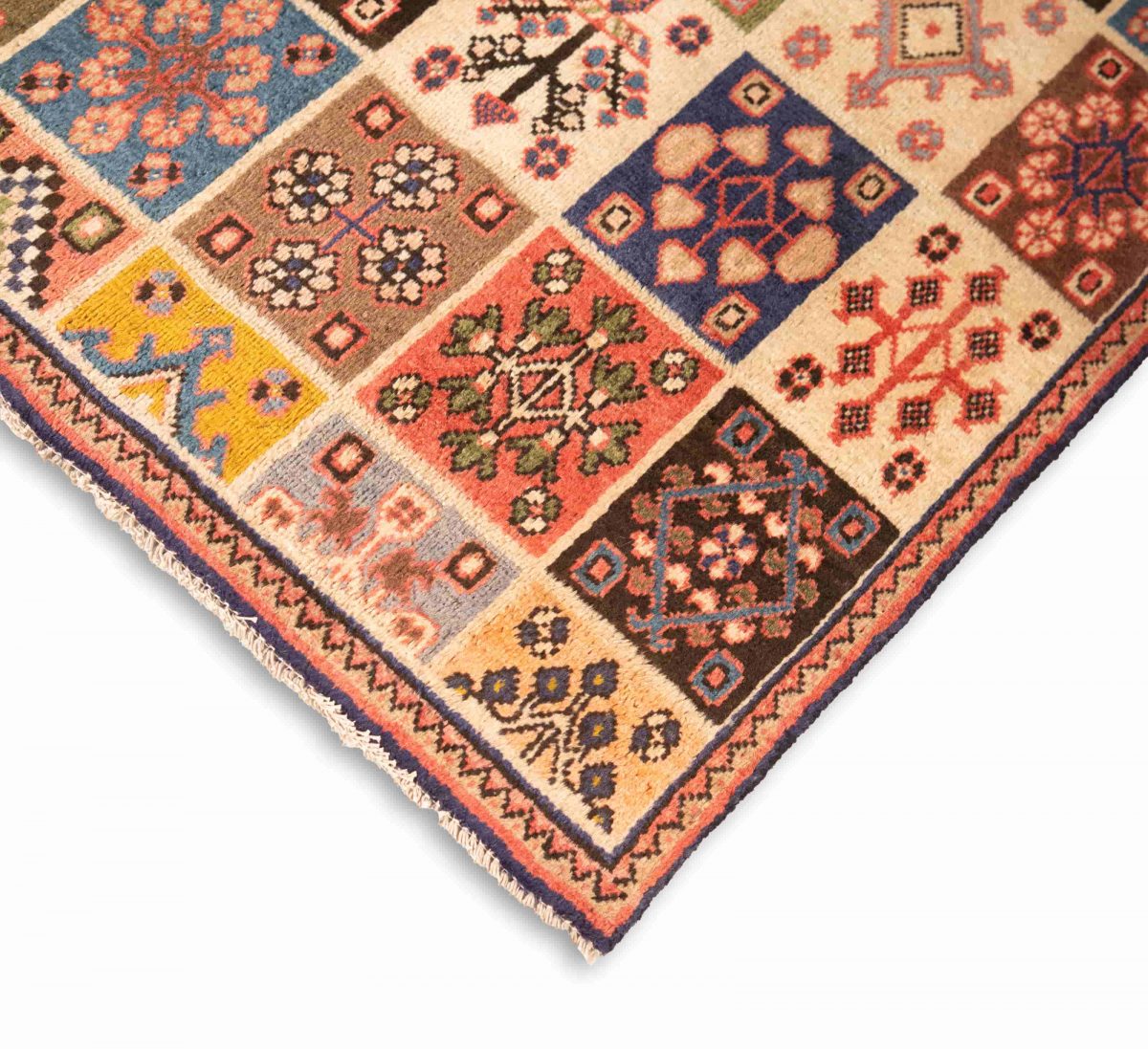 Hand Knotted Mahal Rug – Floral Pattern – 180 × 125 cm – Red - Image 2