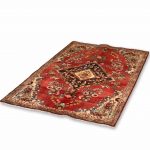 Hand Knotted Mahal Rug – Floral Pattern – 170 × 107 cm – Red