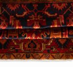 Hand Knotted Nahavand Rug – Geometric Pattern – 197 × 135 cm – Red - Image 4