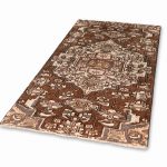 Hand Knotted Bakhtiar Rug – Geometric Pattern – 232 × 105 cm – Multicolor