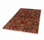Hand Knotted Bakhtiar Rug – Geometric Pattern – 240 × 112 cm – Multicolor