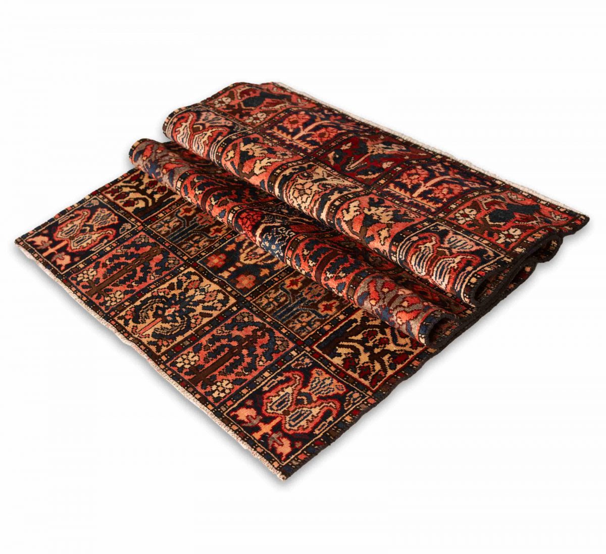 Hand Knotted Bakhtiar Rug – Geometric Pattern – 240 × 112 cm – Multicolor - Image 3