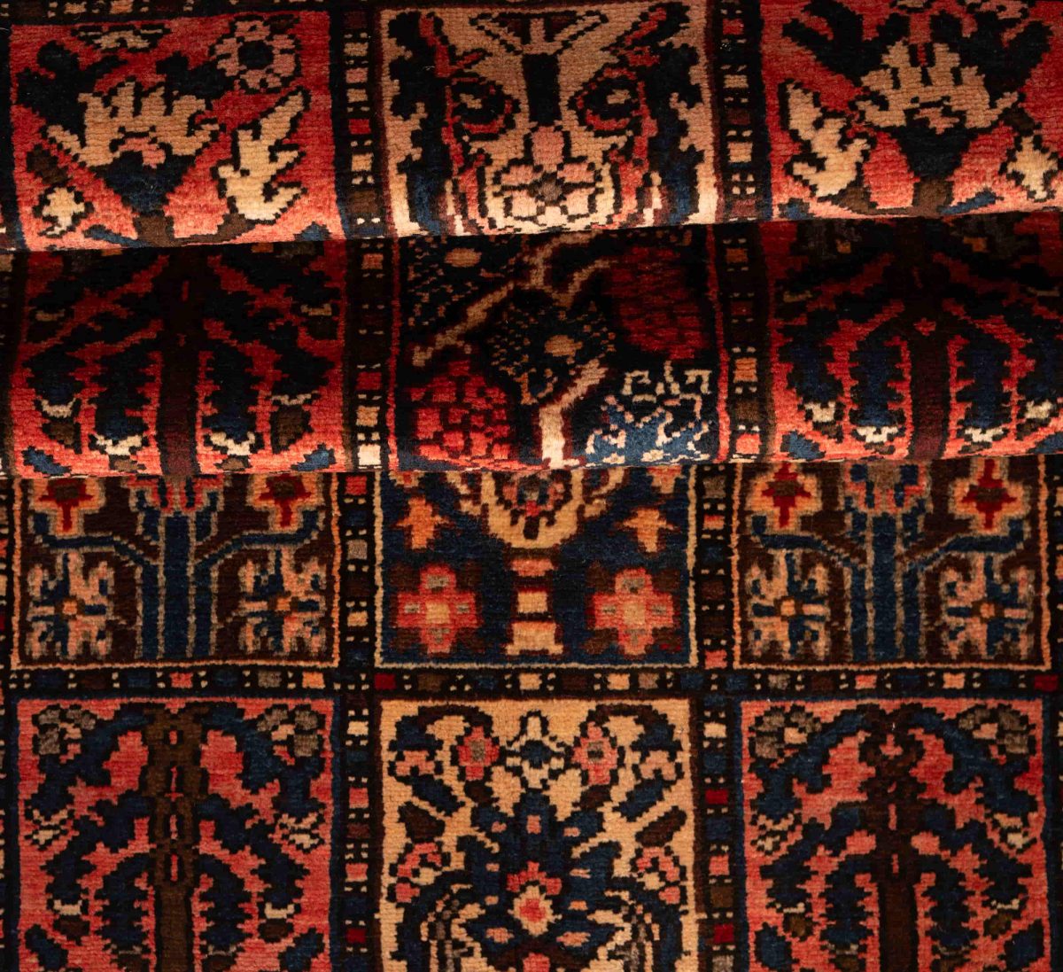 Hand Knotted Bakhtiar Rug – Geometric Pattern – 240 × 112 cm – Multicolor - Image 4