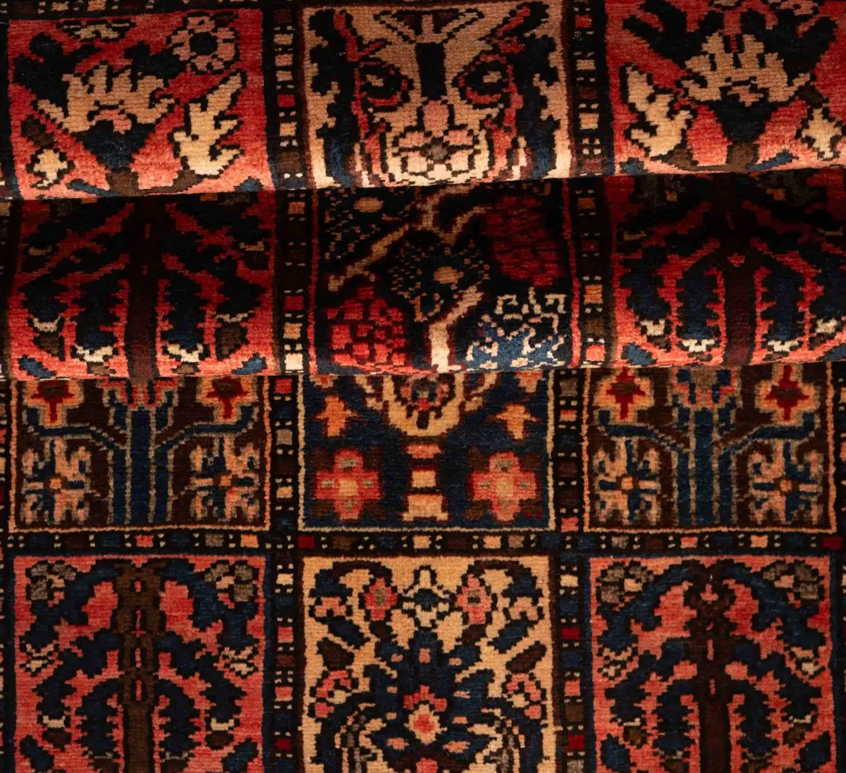 Hand Knotted Bakhtiar Rug – Geometric Pattern – 240 × 112 cm – Multicolor - Image 4