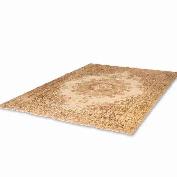 Hand Knotted Persian Tabriz Rug – 395 × 290 cm – Multicolor