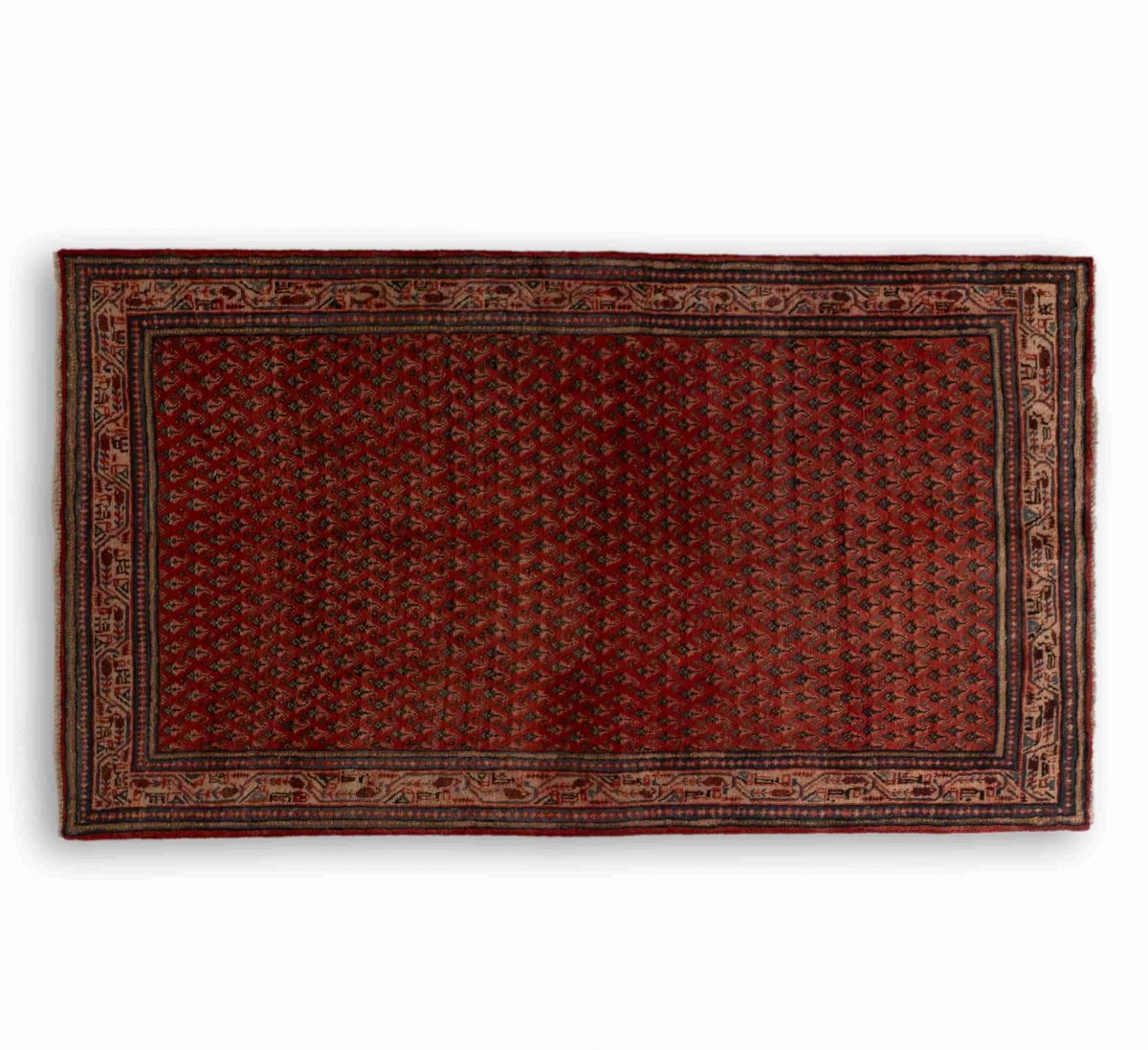 Hand Knotted Yalameh Rug – Tribal Pattern – 320 × 207 cm – Red - Image 5