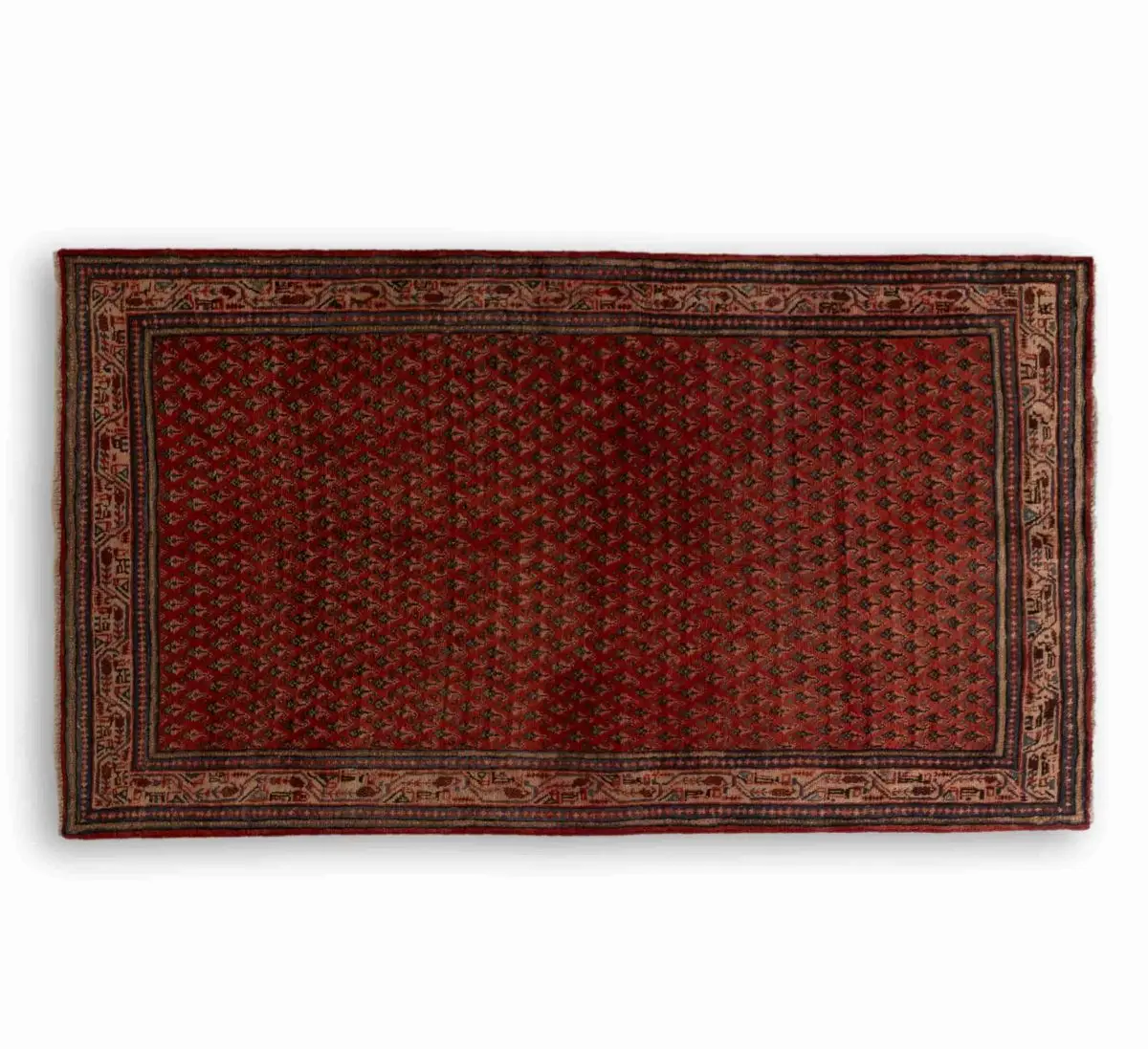 Hand Knotted Yalameh Rug – 320 × 207 cm – Red - Image 5