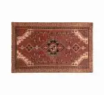 Hand Knotted Nahavand Rug – Geometric Pattern – 150 × 95 cm – Red - Image 5