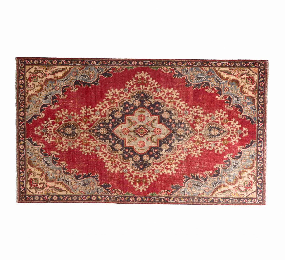 Hand Knotted Tabriz Rug – Medallion Pattern – 247 × 146 cm – Multicolor - Image 4