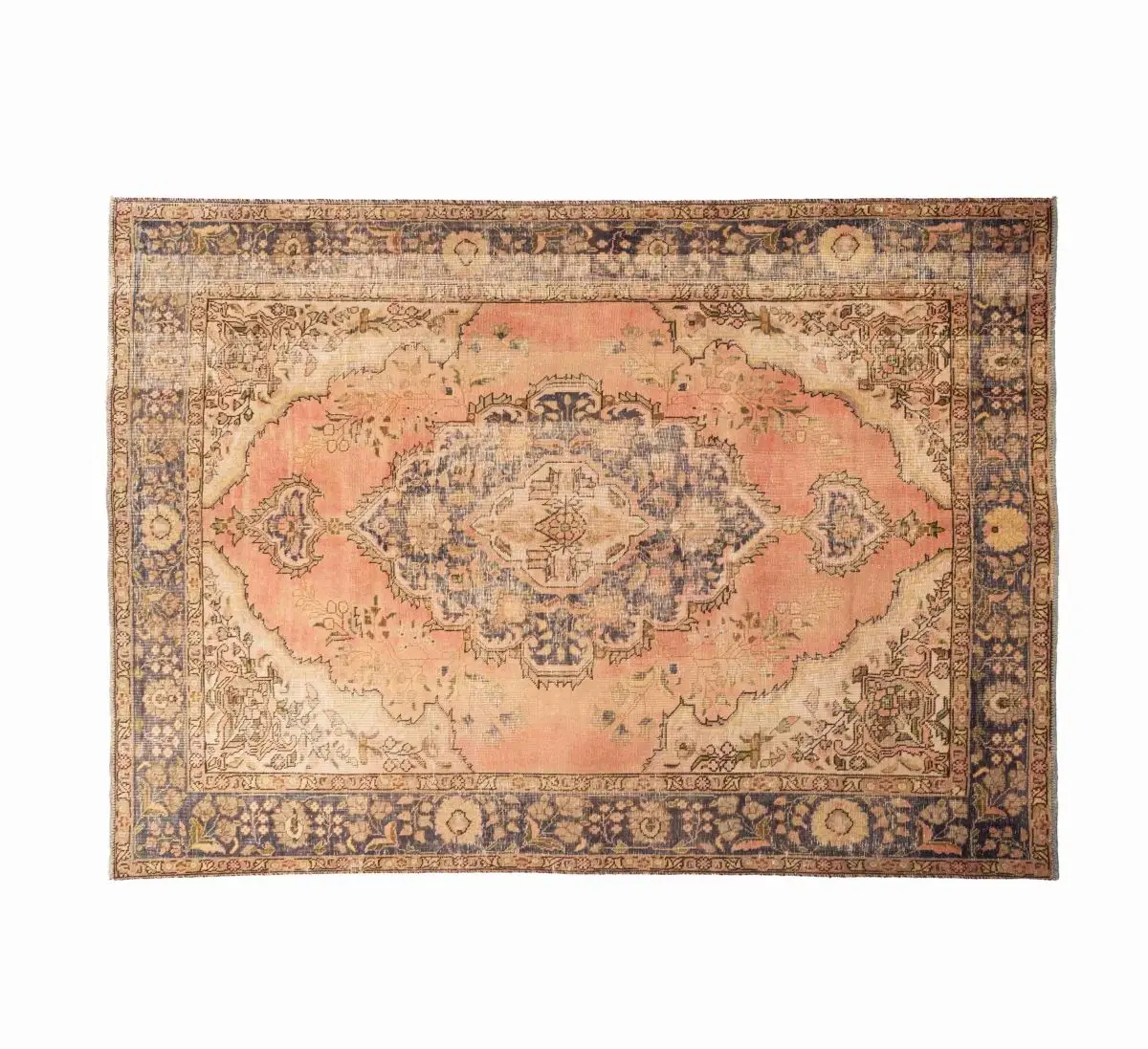 Hand Knotted Tabriz Rug – Medallion Pattern – 268 × 190 cm – Multicolor - Image 5