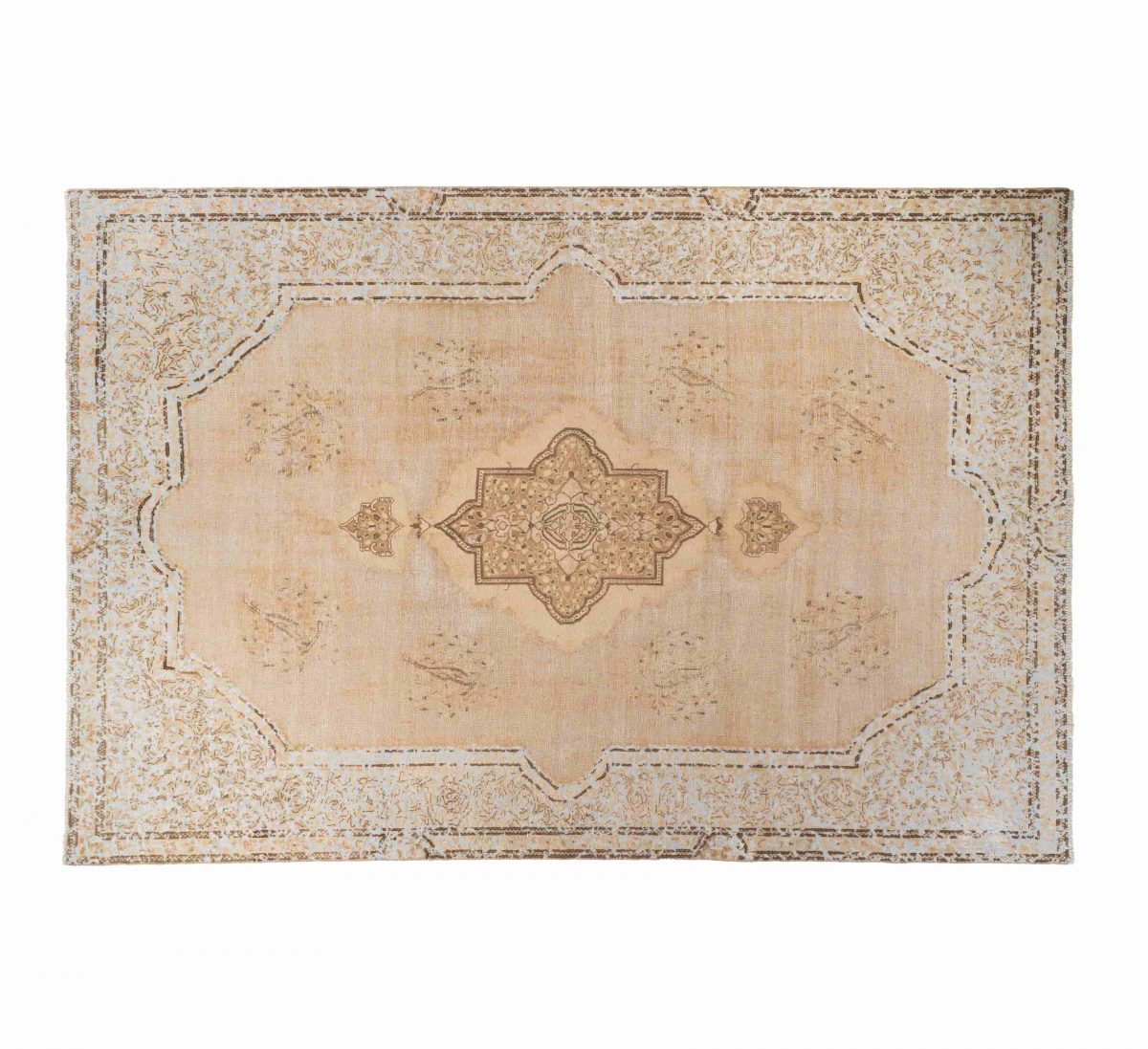 Hand Knotted Tabriz Rug – Medallion Pattern – 323 × 220 cm – Multicolor - Image 5