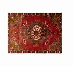 Hand Knotted Hamadan Rug – 190 × 145 cm – Red - Image 3