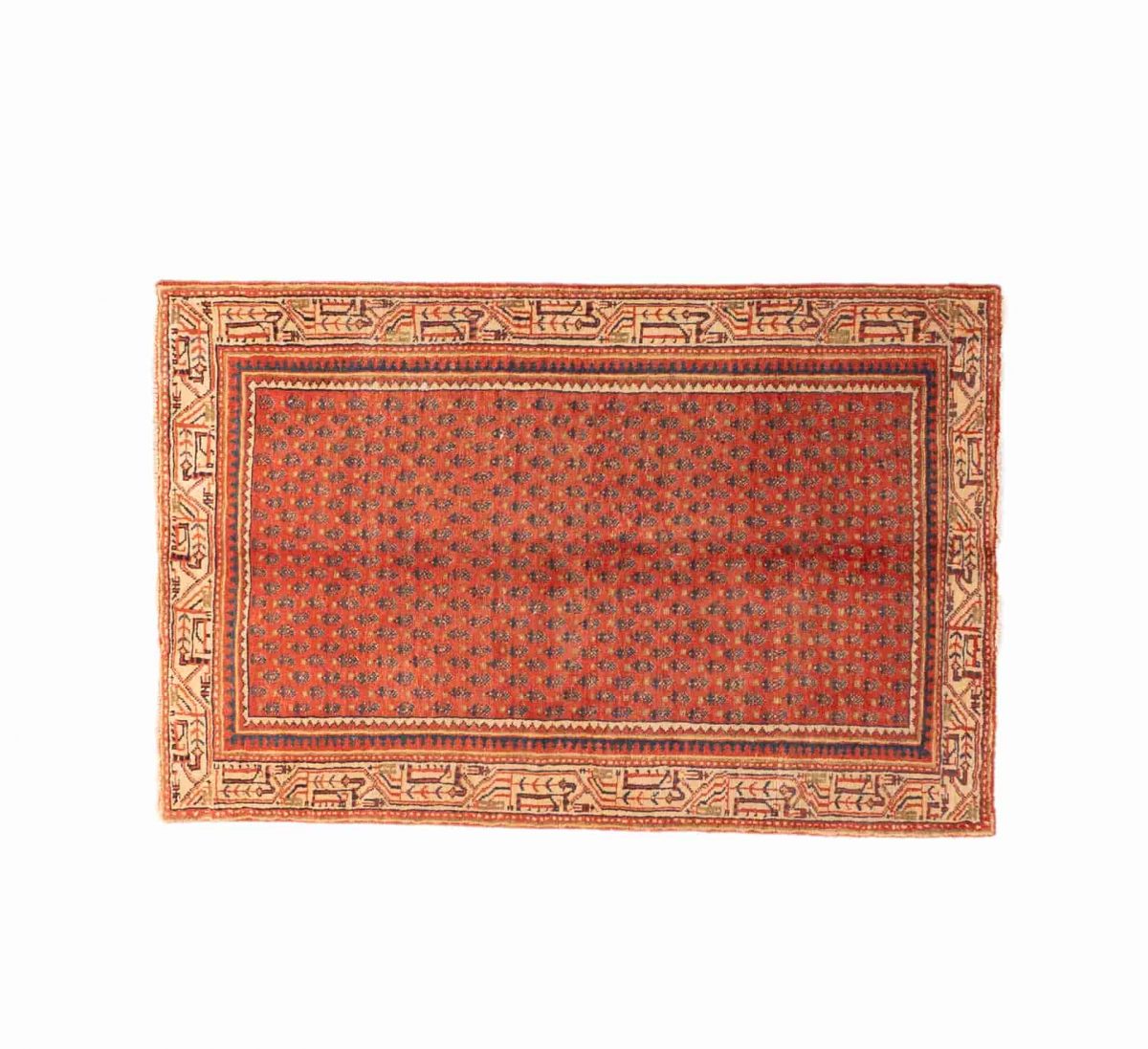 Hand Knotted Arak Rug – Floral Pattern – 150 × 100 cm – Red - Image 3