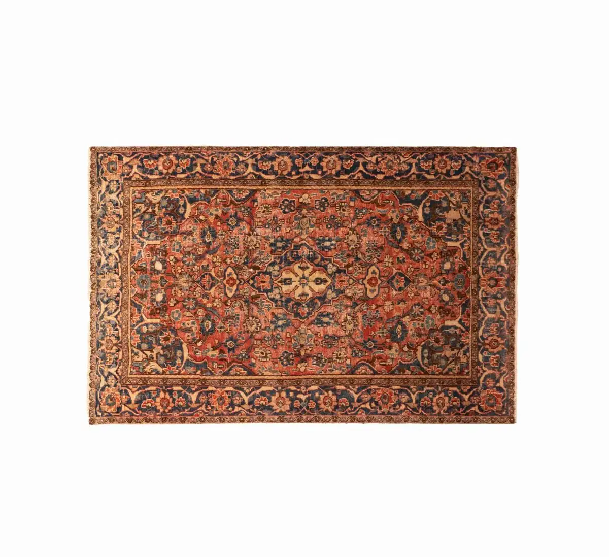 Hand Knotted Kashan Rug – 190 × 123 cm – Red - Image 5