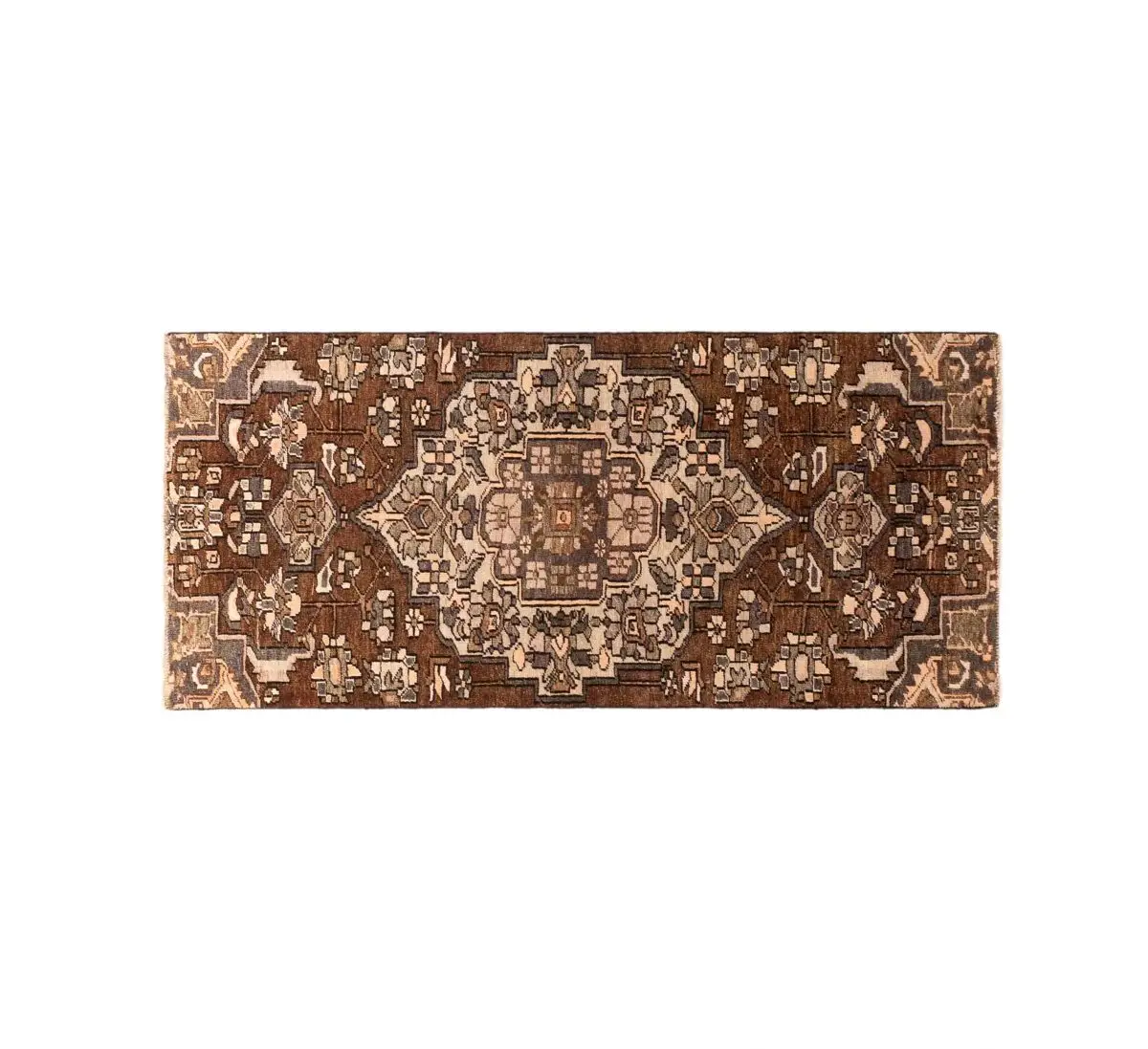 Hand Knotted Bakhtiar Rug – Geometric Pattern – 232 × 105 cm – Multicolor - Image 5