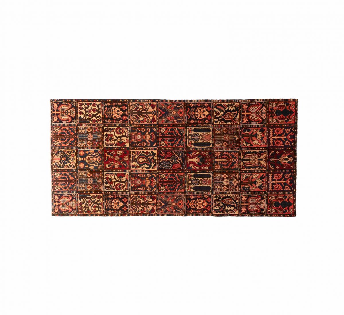 Hand Knotted Bakhtiar Rug – Geometric Pattern – 240 × 112 cm – Multicolor - Image 6