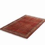 Hand Knotted Yalameh Rug – Tribal Pattern – 320 × 207 cm – Red