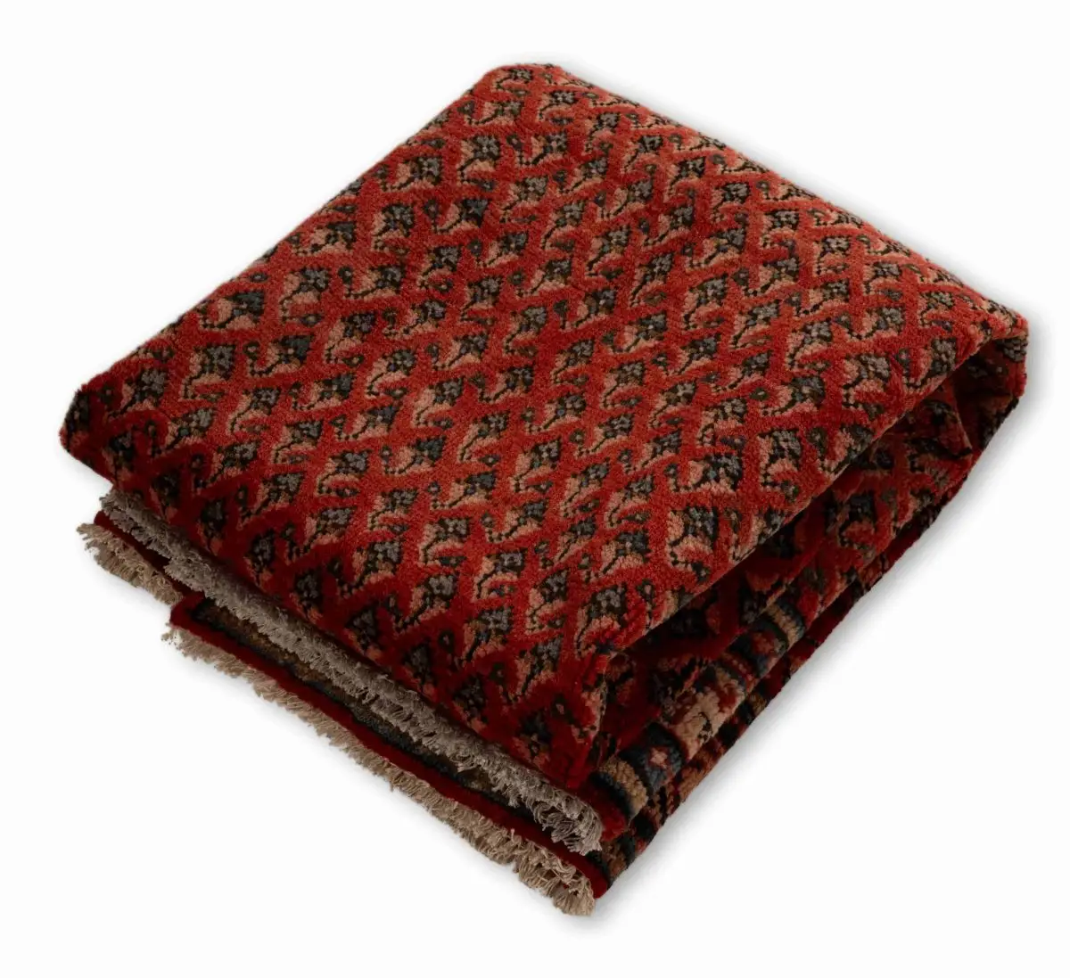 Hand Knotted Yalameh Rug – 320 × 207 cm – Red - Image 4