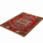 Hand Knotted Ferdos Rug – Floral Pattern – 157 × 108 cm – Beige