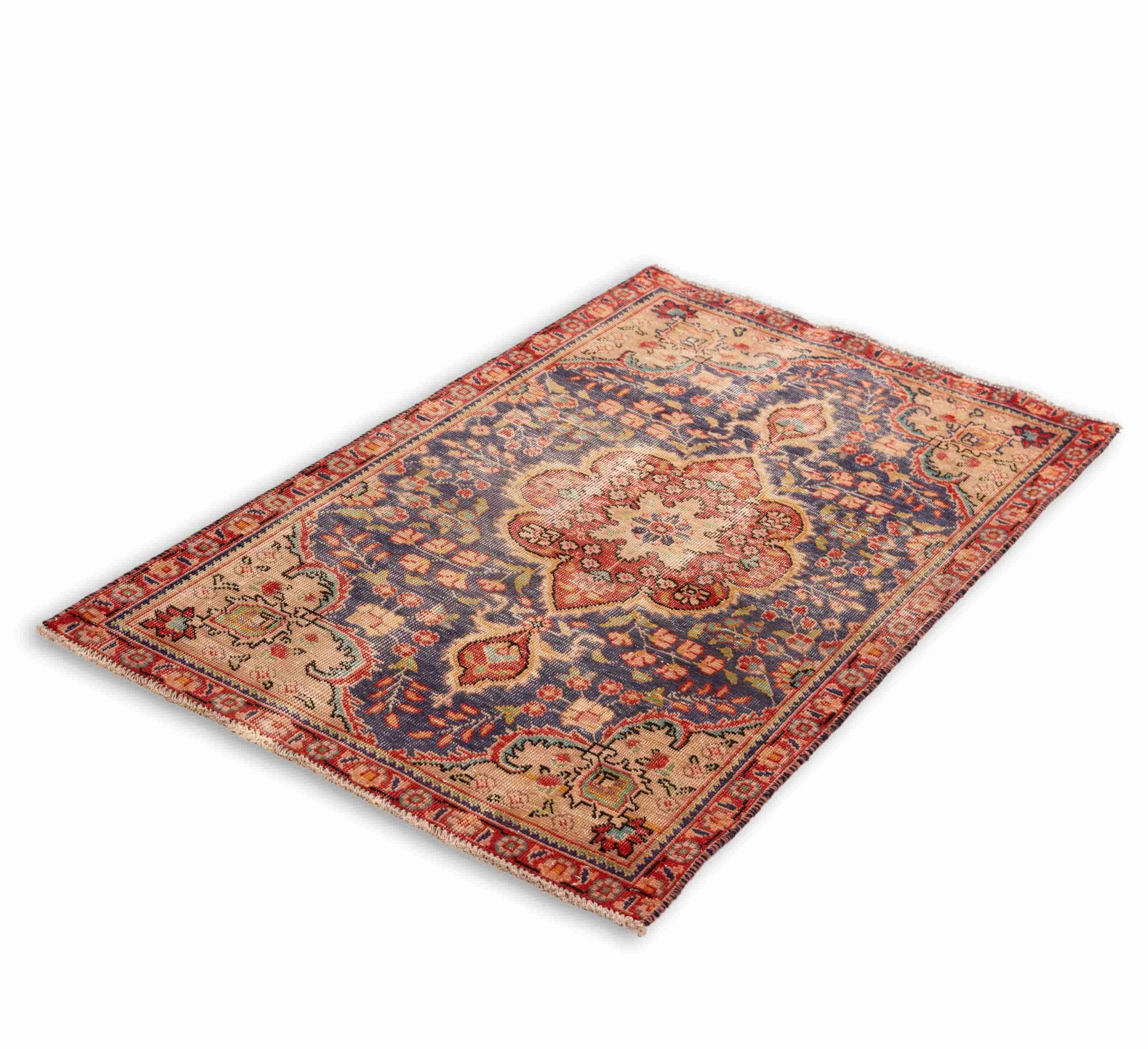 DSC09625-Edit.jpg Hand Knotted Tabriz Rug – Medallion Pattern – 148 × 82 cm – Multicolor - Image 1