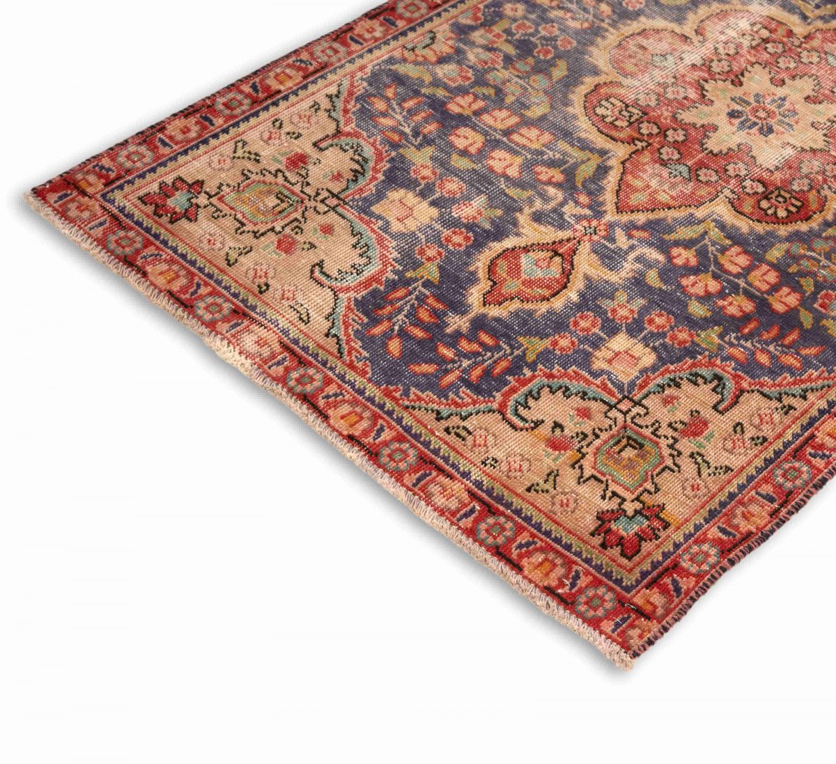 Hand Knotted Tabriz Rug – Medallion Pattern – 148 × 82 cm – Multicolor - Image 2