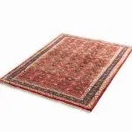 Hand Knotted Mahal Rug – Floral Pattern – 168 × 123 cm – Red