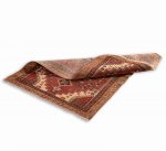 Hand Knotted Nahavand Rug – Geometric Pattern – 150 × 95 cm – Red - Image 2