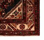 Hand Knotted Hossein Abad Rug – Geometric Pattern – 313 × 156 cm – Red - Image 2