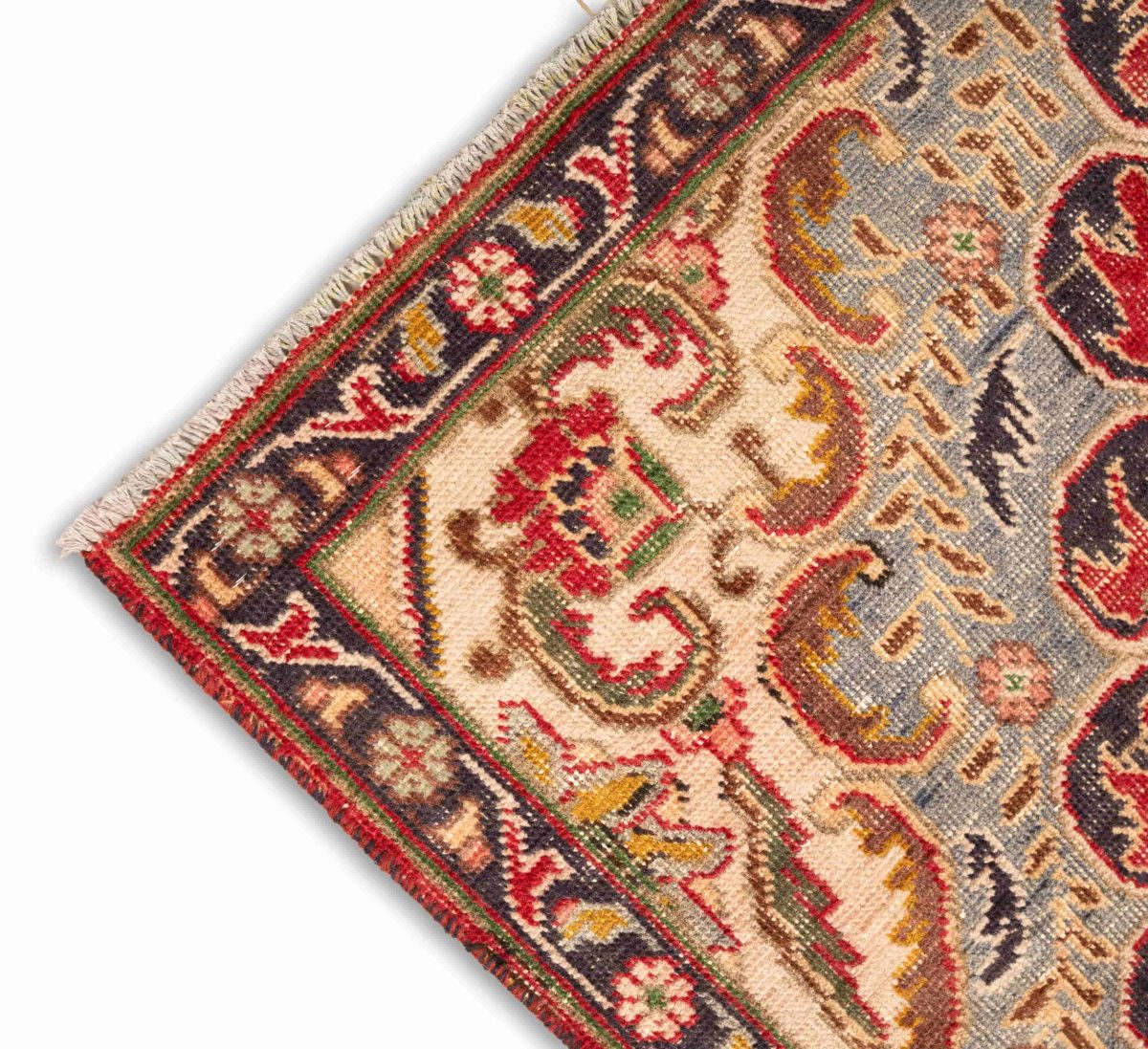 Hand Knotted Tabriz Rug – Medallion Pattern – 247 × 146 cm – Multicolor - Image 3