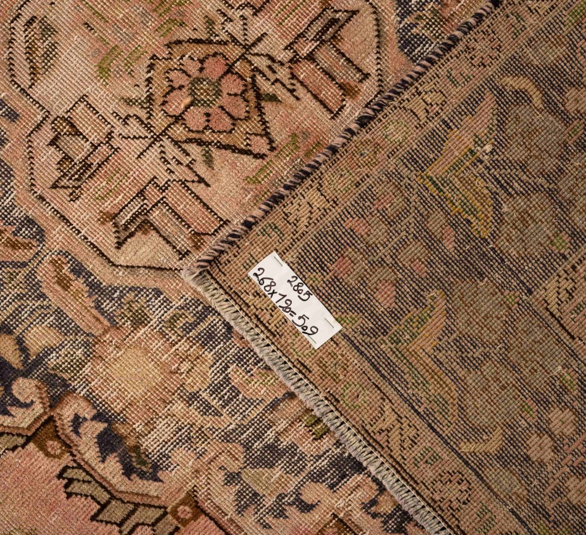 Hand Knotted Tabriz Rug – Medallion Pattern – 268 × 190 cm – Multicolor - Image 4