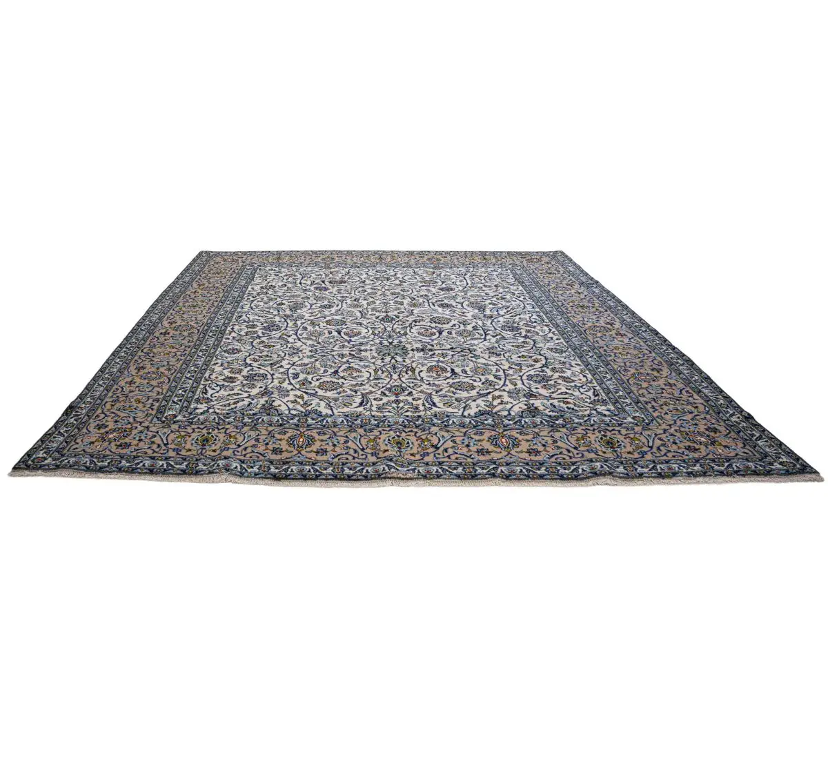 Hand Knotted Kashan Rug - 327 × 303 cm - Image 3