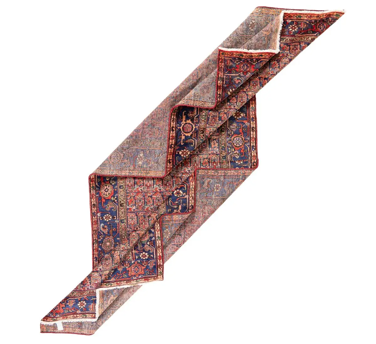 Hand Knotted Zanjan Rug - 373 × 136 cm - Image 3