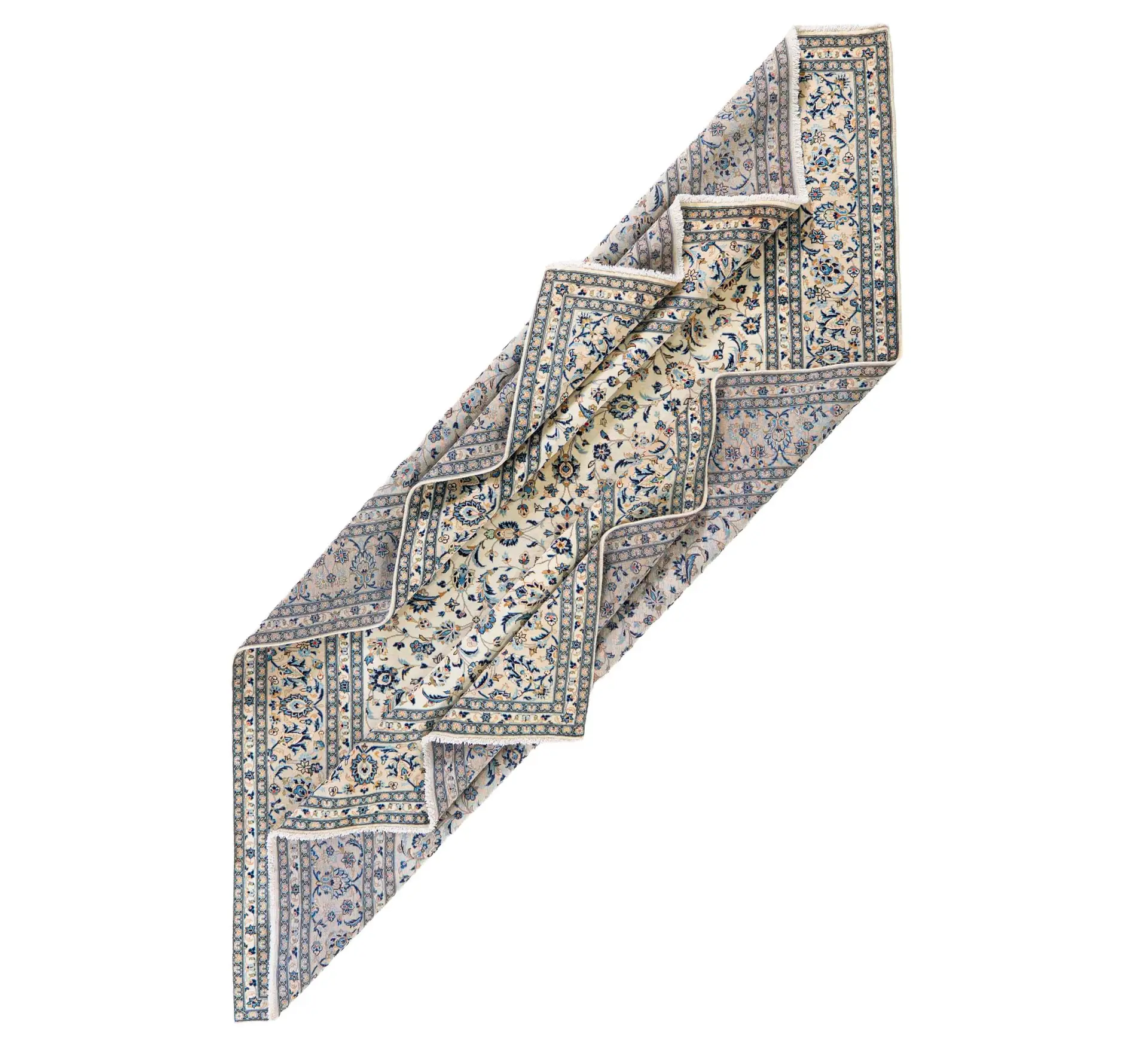 Hand Knotted Kashan Rug - 362 × 245 cm - Shirazi Rugs
