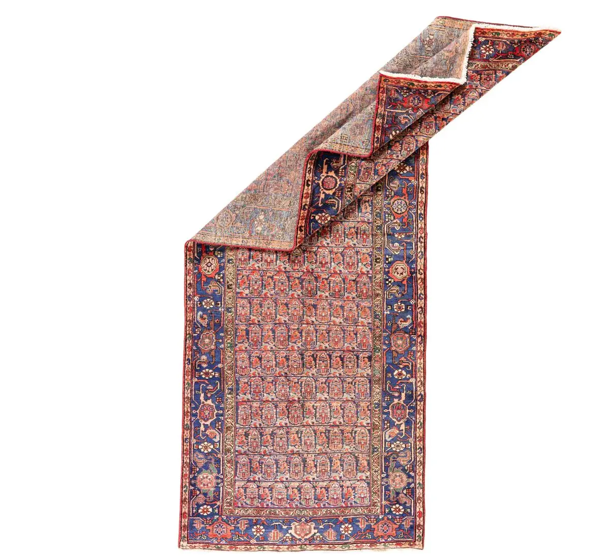 Hand Knotted Zanjan Rug - 373 × 136 cm - Image 4