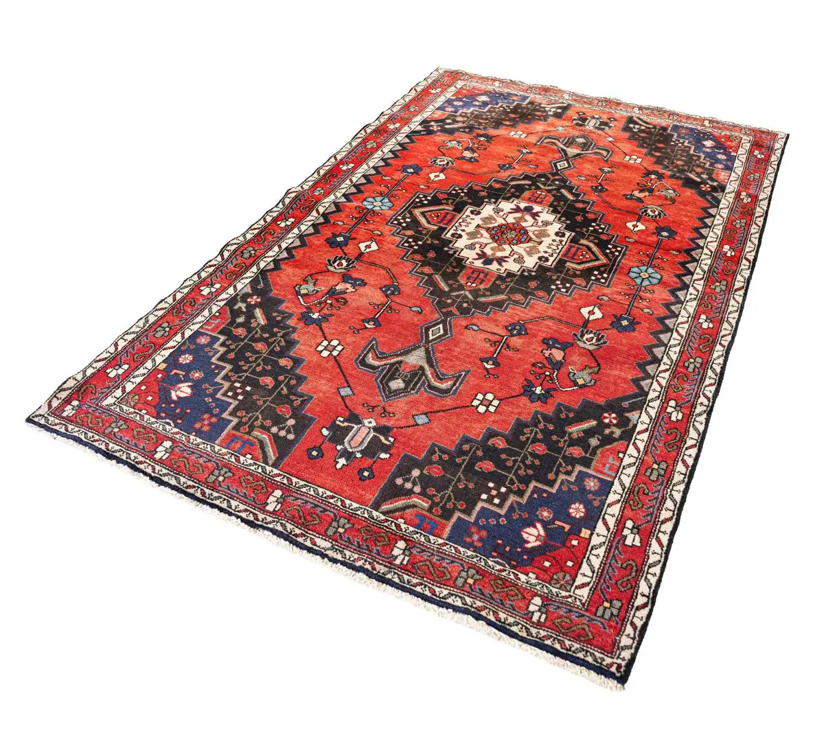 Hand Knotted Saveh Rug - 242 × 155 cm - Image 3