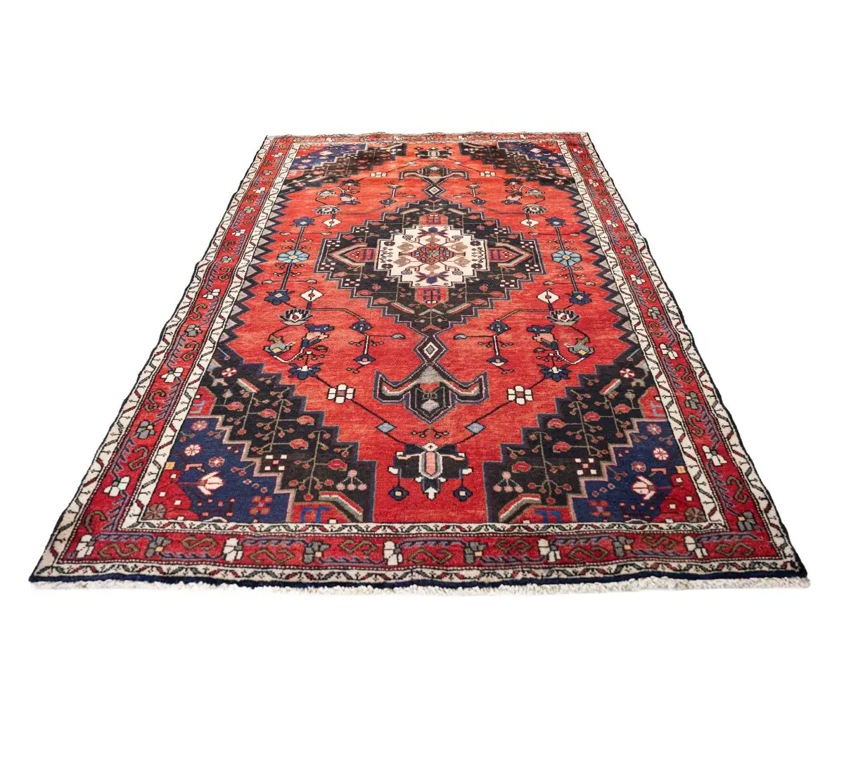Hand Knotted Saveh Rug - 242 × 155 cm - Image 4