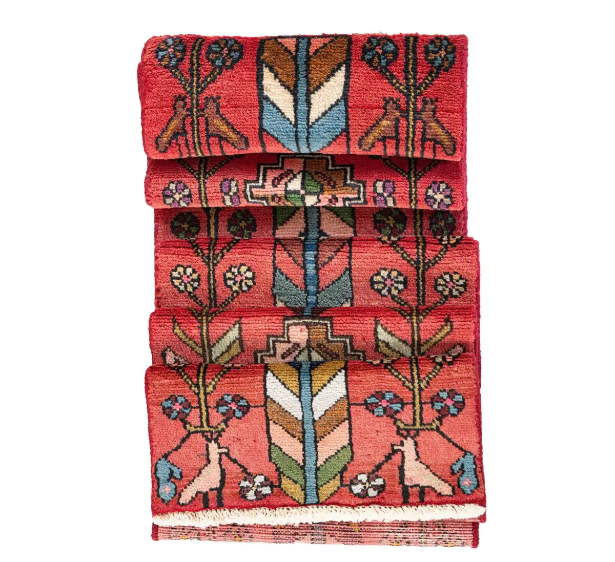Hand Knotted Ghochan Hamadan Rug - 285 × 40 cm - Image 4