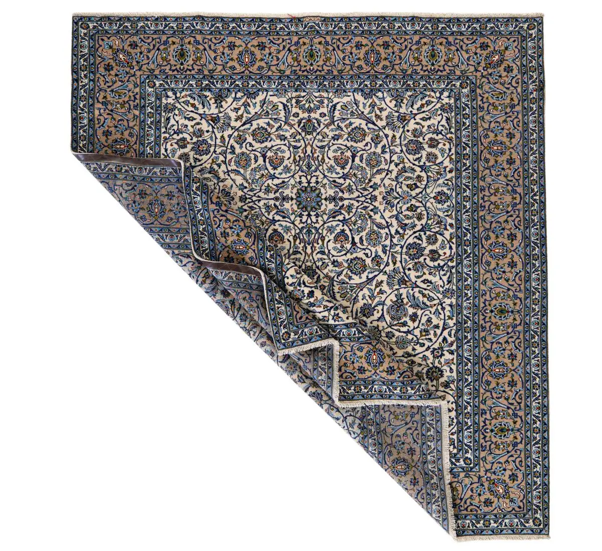 Hand Knotted Kashan Rug - 327 × 303 cm - Image 6