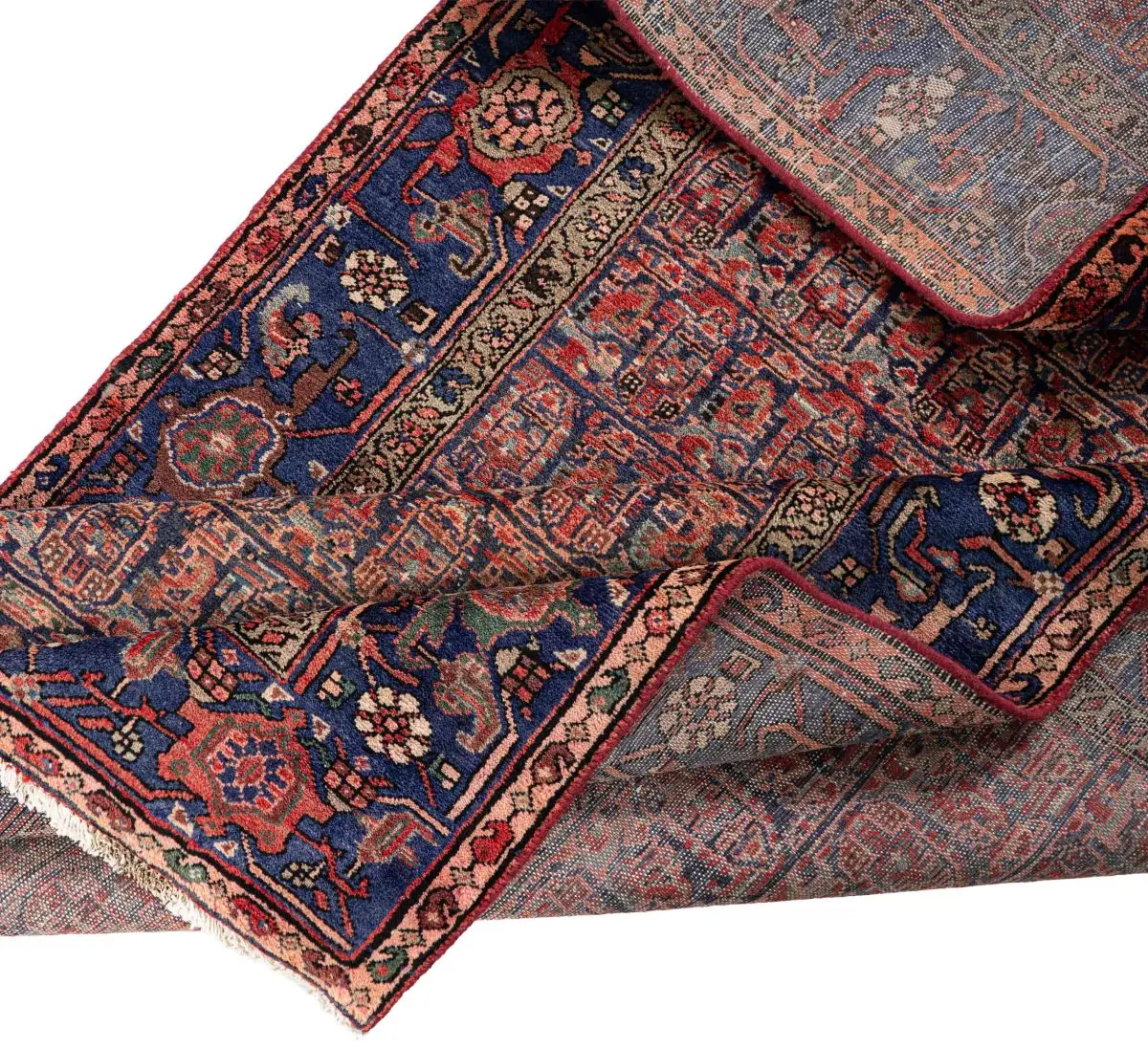 Hand Knotted Zanjan Rug - 373 × 136 cm - Image 2